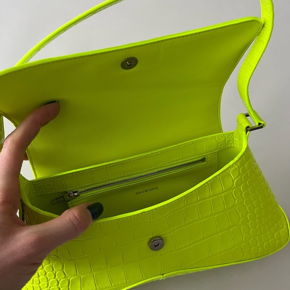 Balenciaga XXS Flap Street Croc Shoulder Bag - Picture 6 of 11